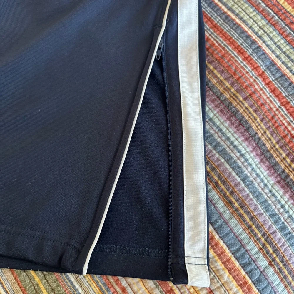 Nike Men's Navy Blue/White 2 piece tracksuit. Jacket 2XLT. Pants XLT sweatsuit